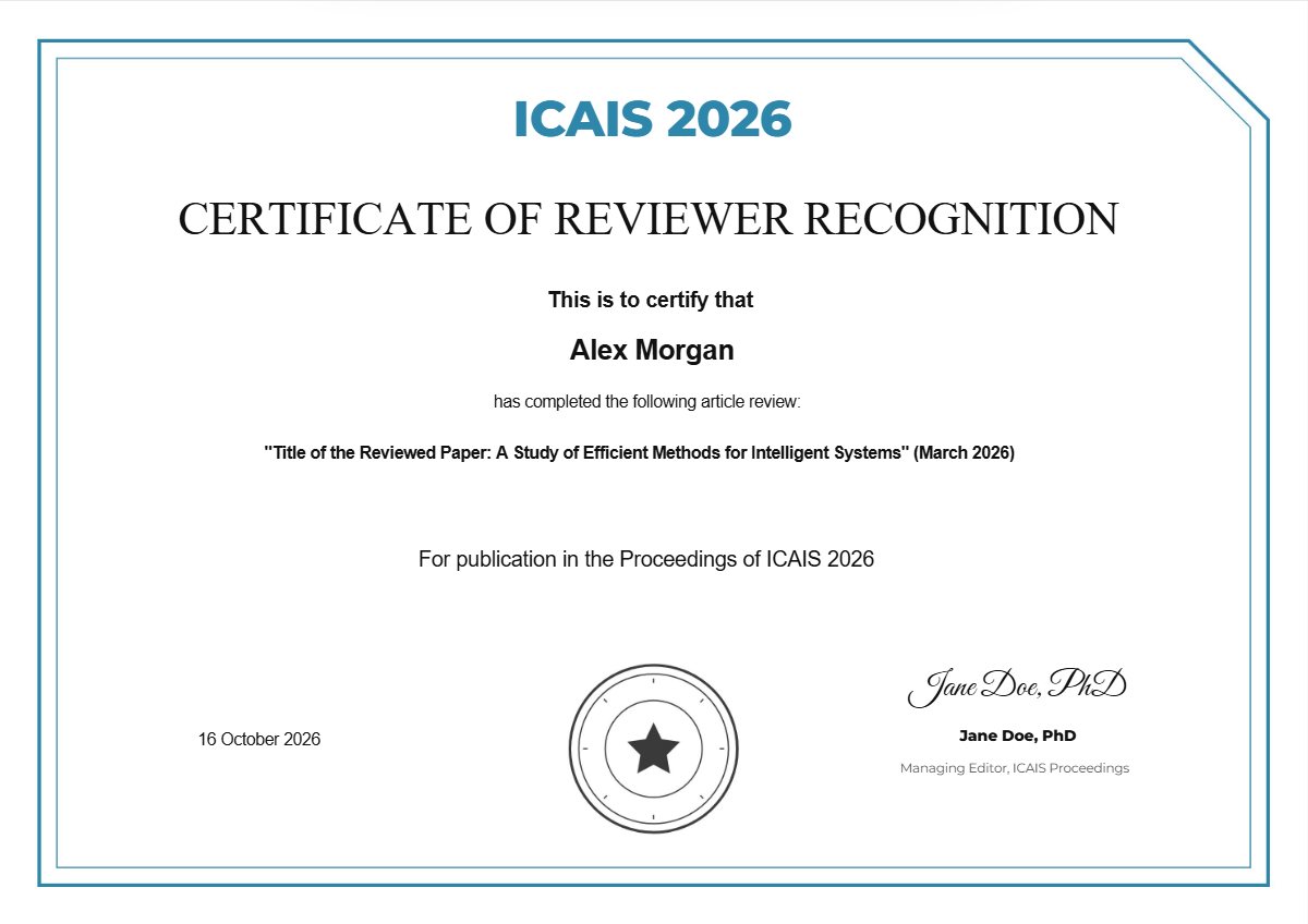 Certificate of reviewer recognition template preview