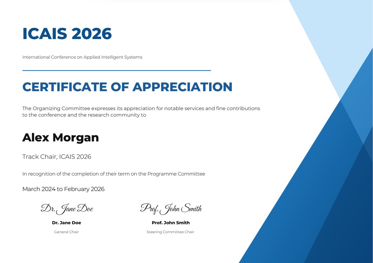 Editor appreciation certificate template preview